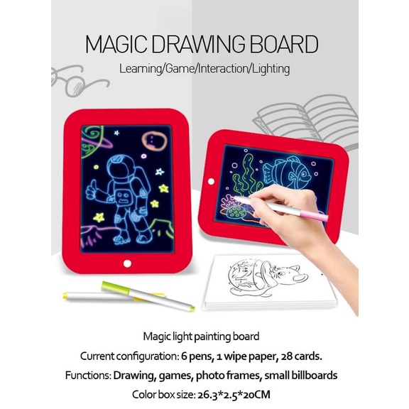 

Spidol Magic Drawing Board/ Spidol Magic Drawing Pad/ Spidol Magic Drwaing Board LED