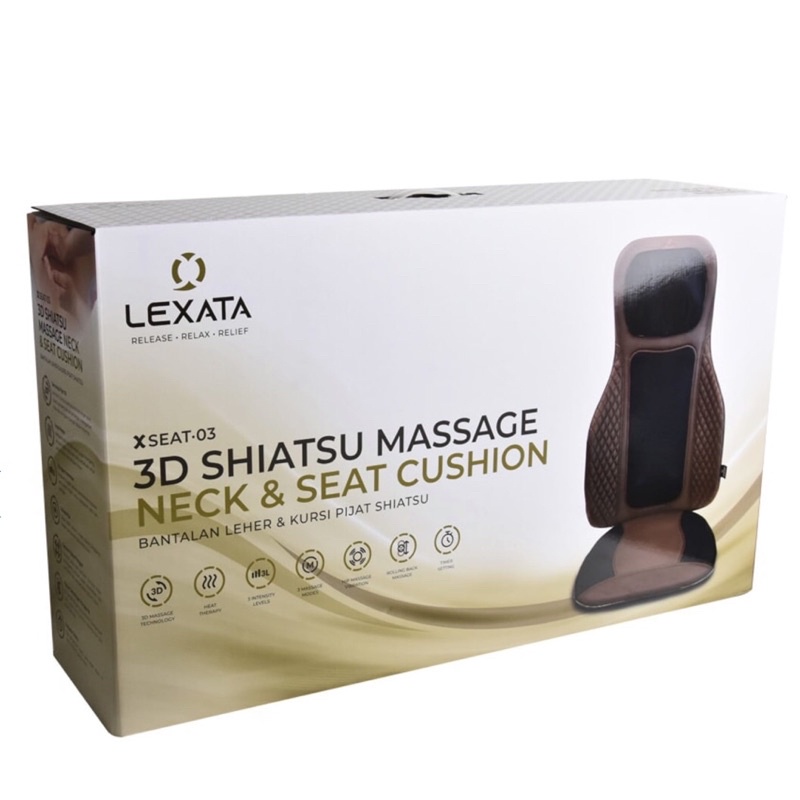 Lexata Back & Neck 3D Shiatsu Massage Alat Pijat Leher & Punggung