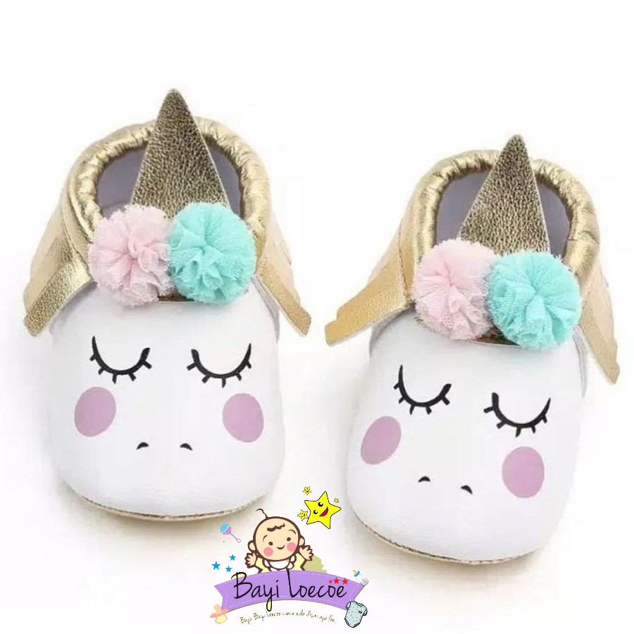 Sepatu Bayi Perempuan Unicorn Prewalker Baby Shoes Sepatu Bayi Unicorn