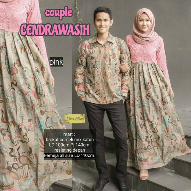 Brokat Baju Couple Kondangan Kekinian : Milea Couple ...