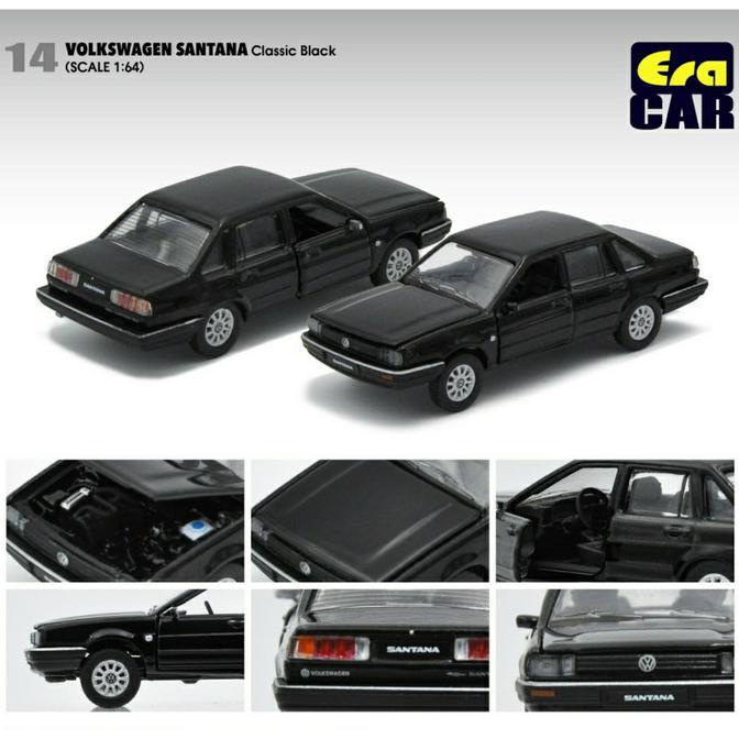 Gaya Era Car 1/64 Volkswagen Santana Vw Classic Black Gilaa