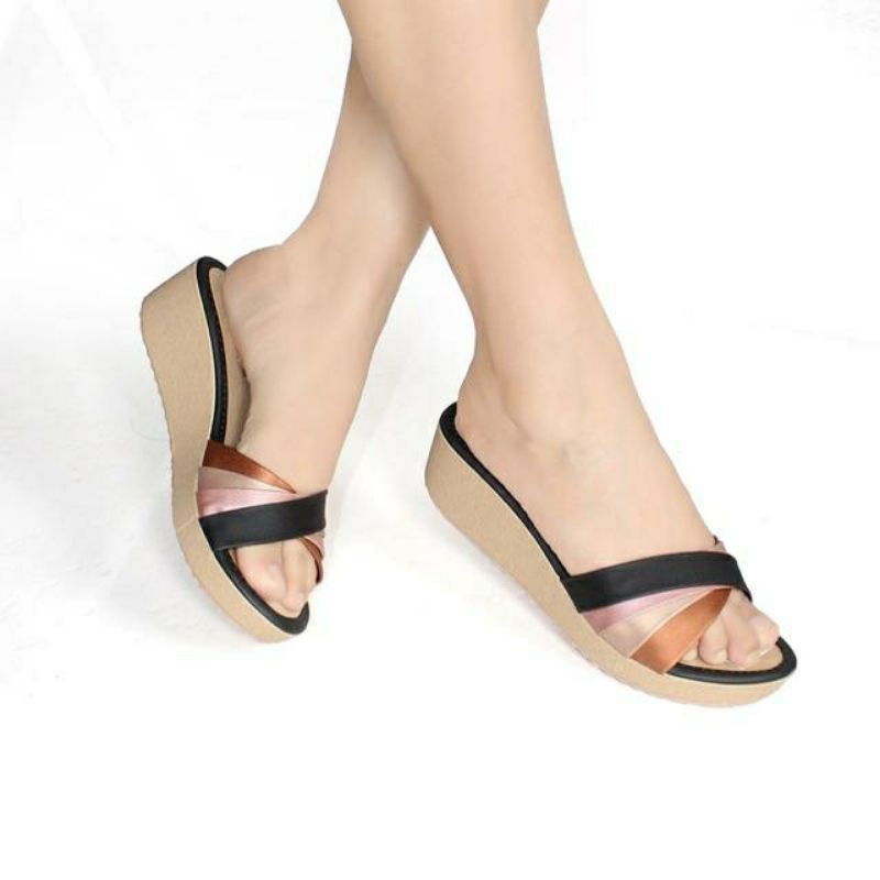 Sandal Wedges Sol Kokop Pelangi XYZ-01