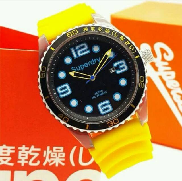 JAM TANGAN PRIA SUPERDRAY RUBBER STRAP