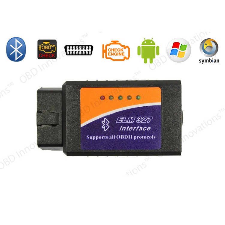 Car Diagnostic ELM327 Bluetooth OMTH90BK OBD2 V2.1 Automotive Test Tool - Black