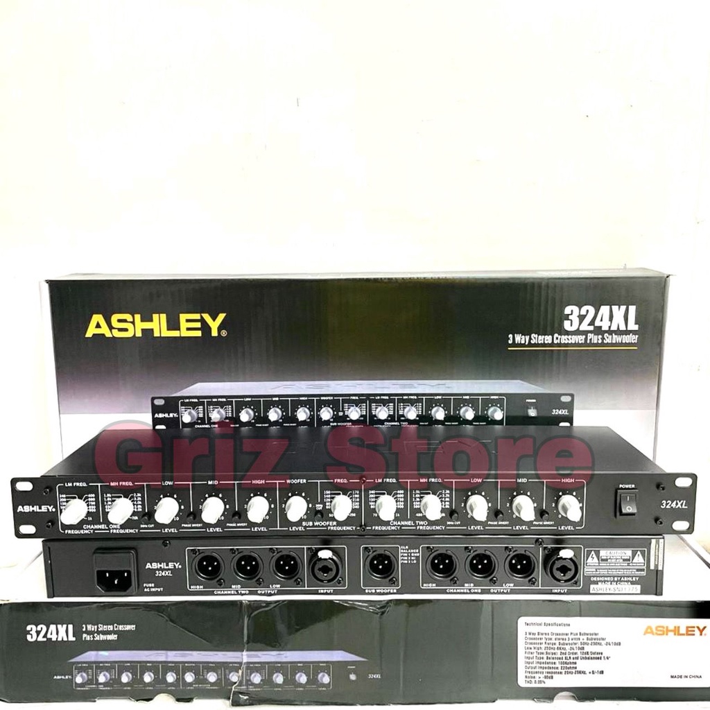 Crossover Ashley 324 XL + Subwoofer 324 XL ASHLEY 324XL 324 XL CROSSOVER 3 WAY ORIGINAL