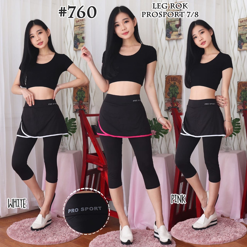 WNX - Legging Rok 7/8 Mella 760/ Celana Legging Wanita / Rojing/ Rok Legging/ Hijab sport/ Hijab Fri