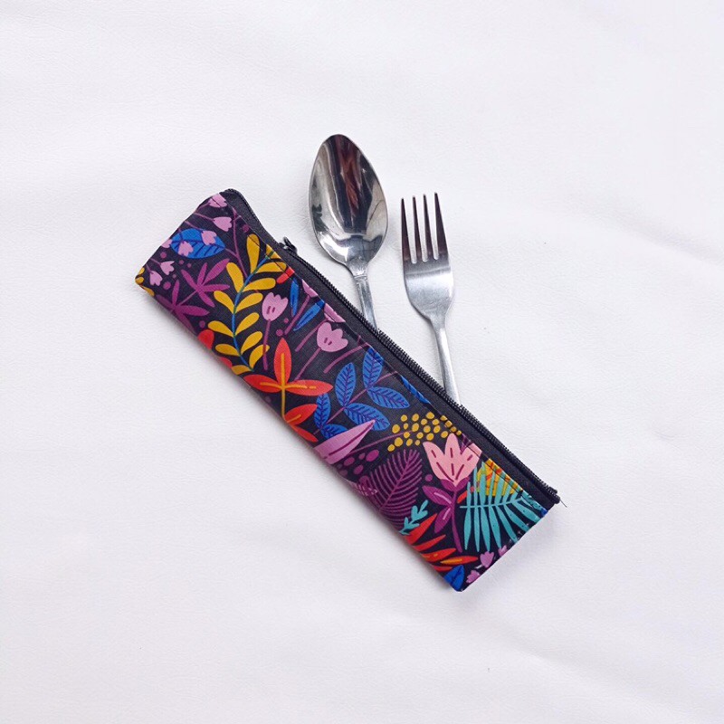 Pouch sendok / tempat sendok / cutlery set / cutlery pouch