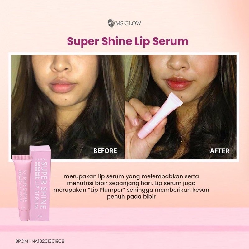 MS GLOW LIP SERUM // SUPER SHINE LIP SERUM MS GLOW