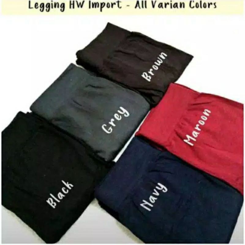 Premium LEGGING HW POLOS IMPORT ALL VARIAN / LEGGING POLOS MURAH / LEGGING POLOS IMPORT