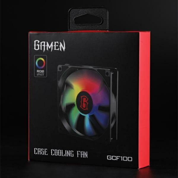 Kipas Cpu Gamen Fan Case Cooler Casing Nyala RGB GCF100 GCF 100