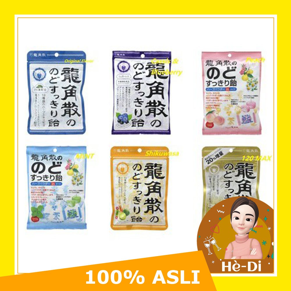 

Ryukakusan Throat Refreshing Herbal Candy/龍角散/Permen Herbal Ryukakusan