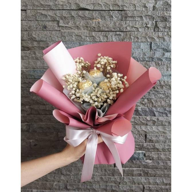 

TERMURAH BUKET BUNGA KOREA COKLAT FERERO VALENTINE WISUDA KADO ULTAH DFGHF6546