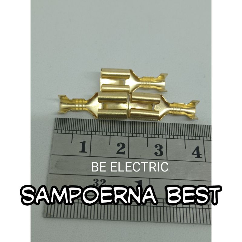 Skun gepeng mini kuningan male female sekun kecil skun soket kecil perempuan