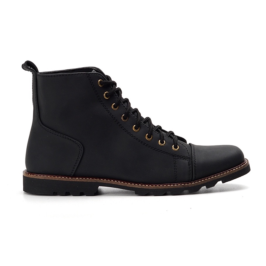 FLEMING BLACK |ManNeedMe x TRAGEN| Sepatu Boots Pria Sepatu Boot ORIGINAL