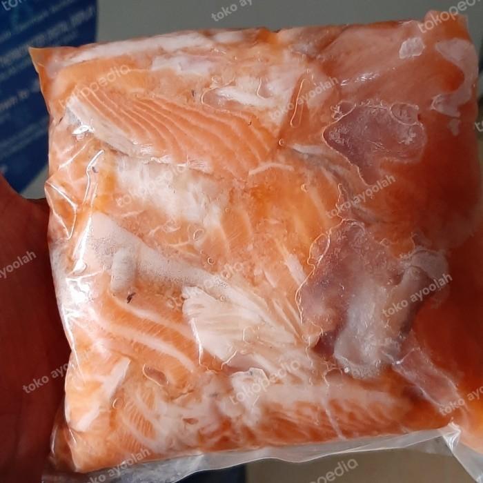 

Fisho | Tetelan Daging Ikan Salmon Beku Uk 1 Kg Tanpa Duri Ready stock
