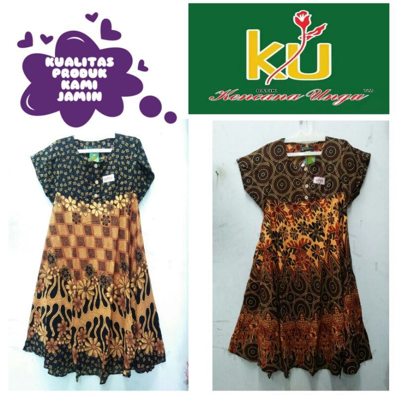 Daster Payung Batik Kekinian Terlaris Original Kencana Ungu