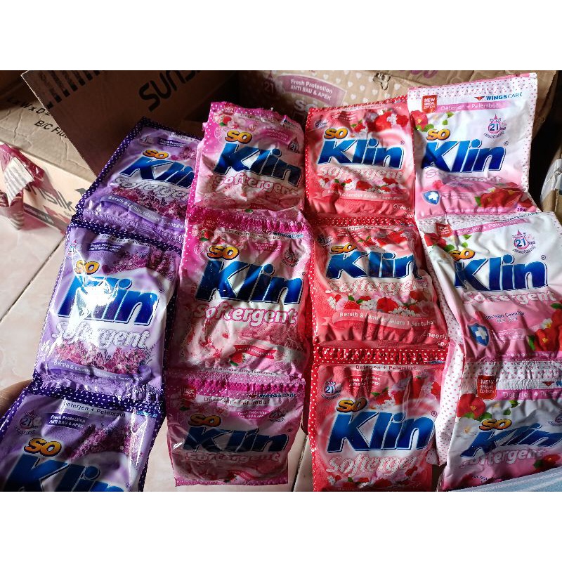 SO KLIN / SOKLIN SOFTERGENT RENCENG SACHET 50gr x 6pcs