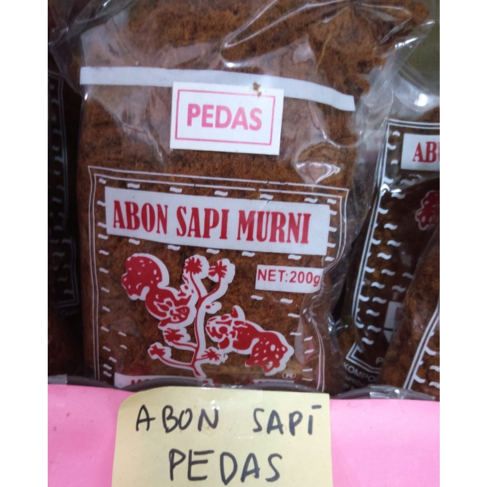 

Abon Sapi Pedas Cap Ikan Mas Koki 200 gram