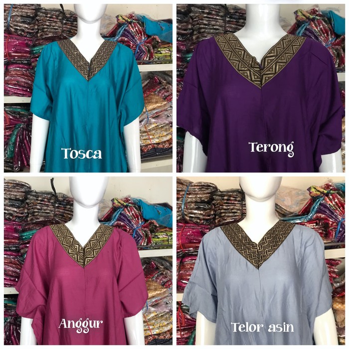 Murah daster arab / kaftan arab/ kaftan etnika warna