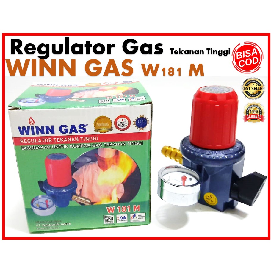 Regulator Gas Winn Gas W 181 M High Presure Tekanan Tinggi