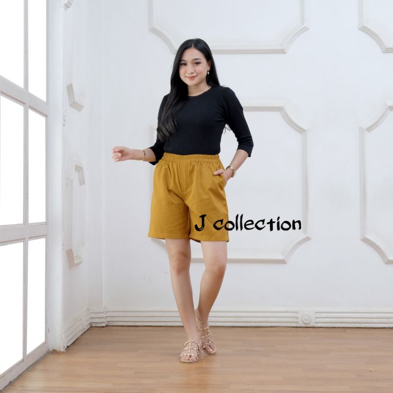 Celana Pendek Wanita/Hotpants/Short Pants Korea Full Karet/Hotpants Korea Terkini