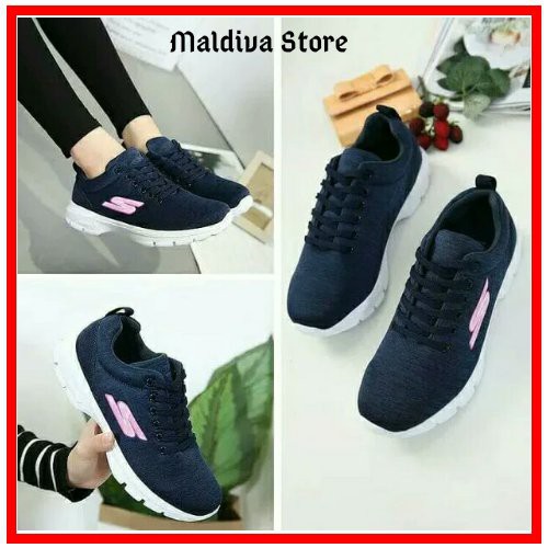 Unix  Sepatu Kets Wanita - Sepatu Skechers Wanita 100% Oke