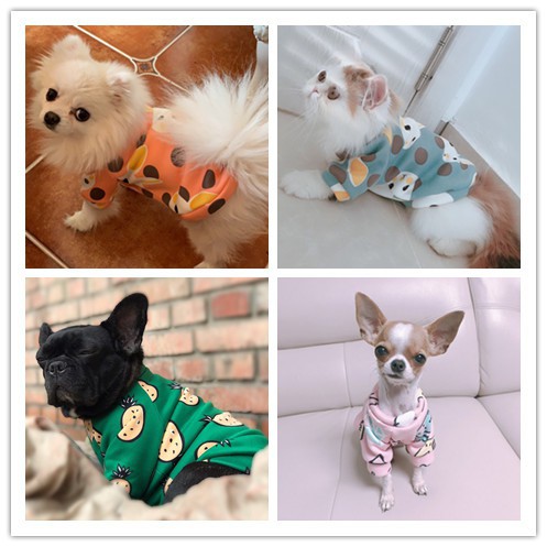 ★〓PetBest〓★New Wholesale Cartoon Pet Clothes Dog Plus Fleece Sweater Cat Pullover Autumn and Winter