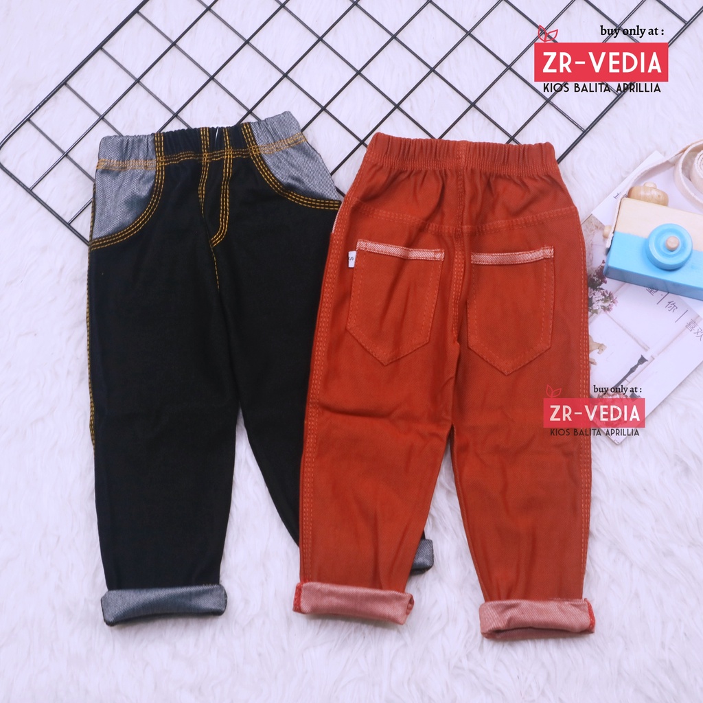 (COUPLE) Mom &amp; Kids Premium Jeans Legging(Ada Banyak Size) Bayi-15 Tahun Import Soft Jegging Stretch