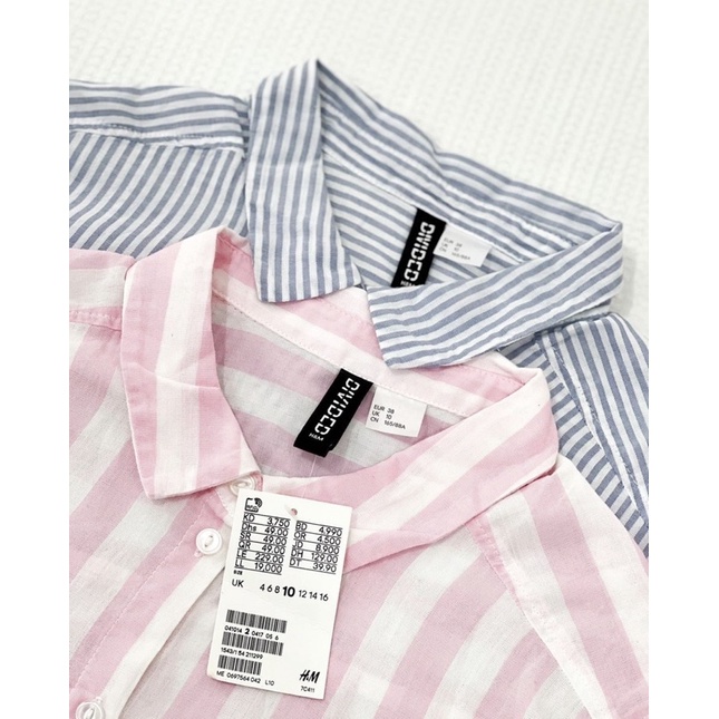 Cotton Striped Shirt by hnm original 100%