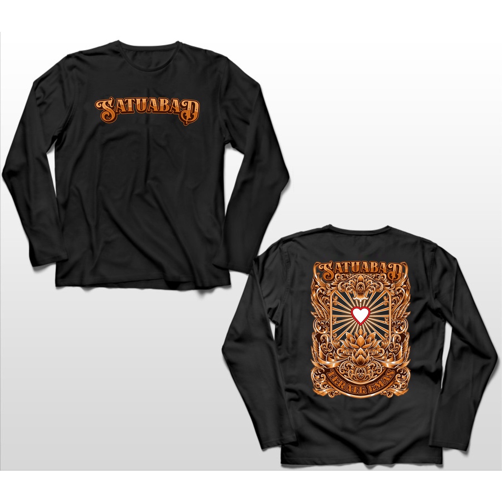 KAOS LENGAN PANJANG PENCAK SILAT SETIA HATI SATU ABAD TERATE EMAS BIG SIZE JUMBO