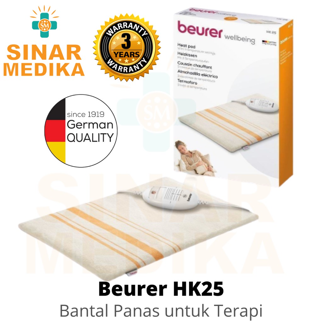 BEURER HK 25 - BANTAL TERAPI PANAS / HK25 HEAT PAD ELECTRIC / Pad Heating Pemanas Listrik