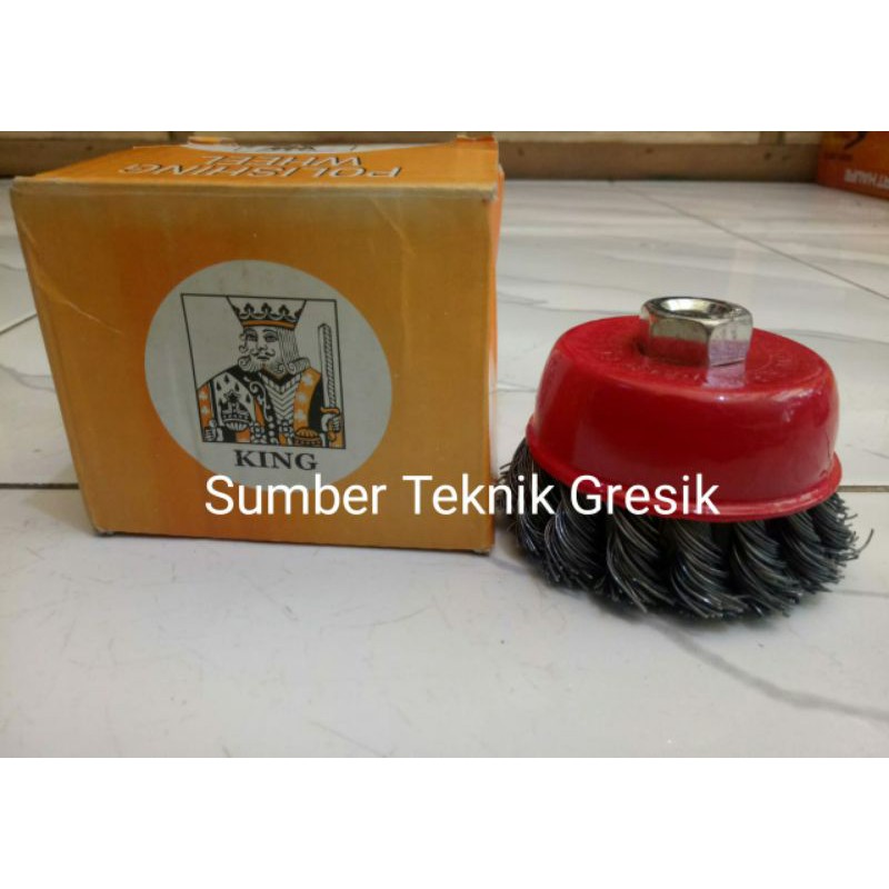 CUP BRUSH KEPANG 4" KING