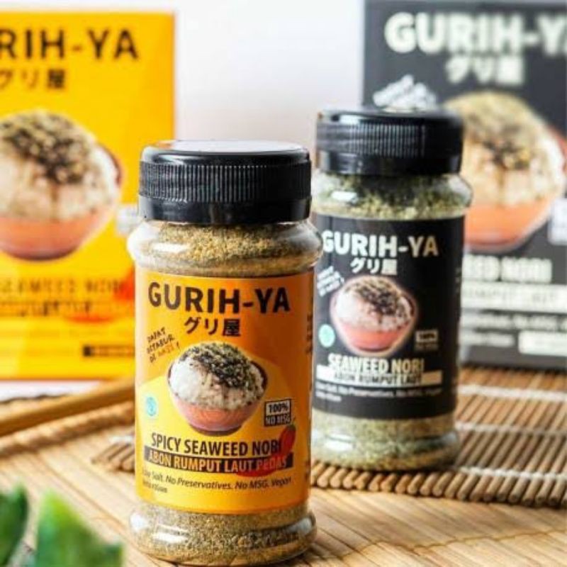 

GURIH YA SEASONING SEAWEED NORI ABON RUMPUT LAUT ALL VARIAN 45gr