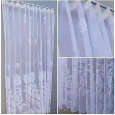 Gorden Jendela Tirai Vitrase Minimalis 200X150