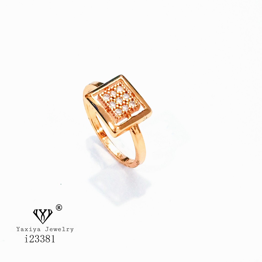 

Cincin Wanita Permata Perhiasan Lapis Emas 18K Yaxiya Jewelry 593