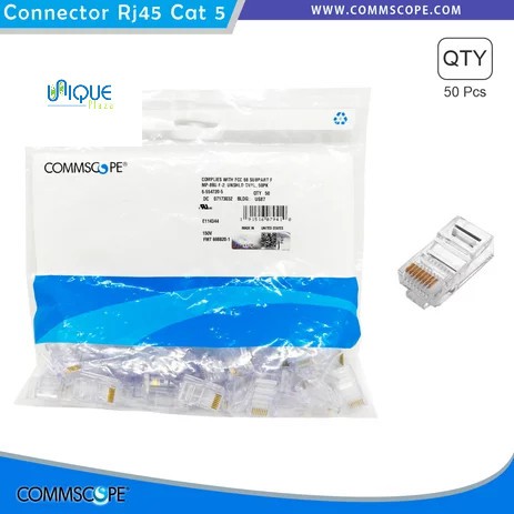 AMP COMMSCOPE CONNECTOR RJ45 CAT.5E ISI 50 ORIGINAL