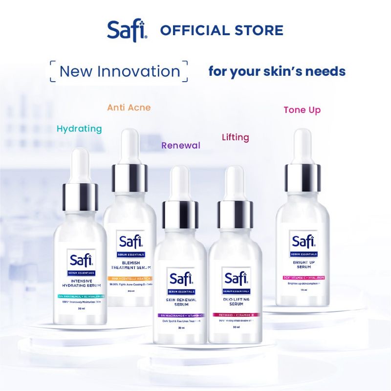 Safi Serum Essentials Bright Up l Duo Lifting l Intensive Hydrating l Skin Renewal l Blemish Treatment 30mL