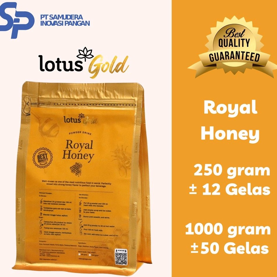 

Lotus Gold Premium Royal Honey Powder - Bubuk Minuman Rasa Madu Premium