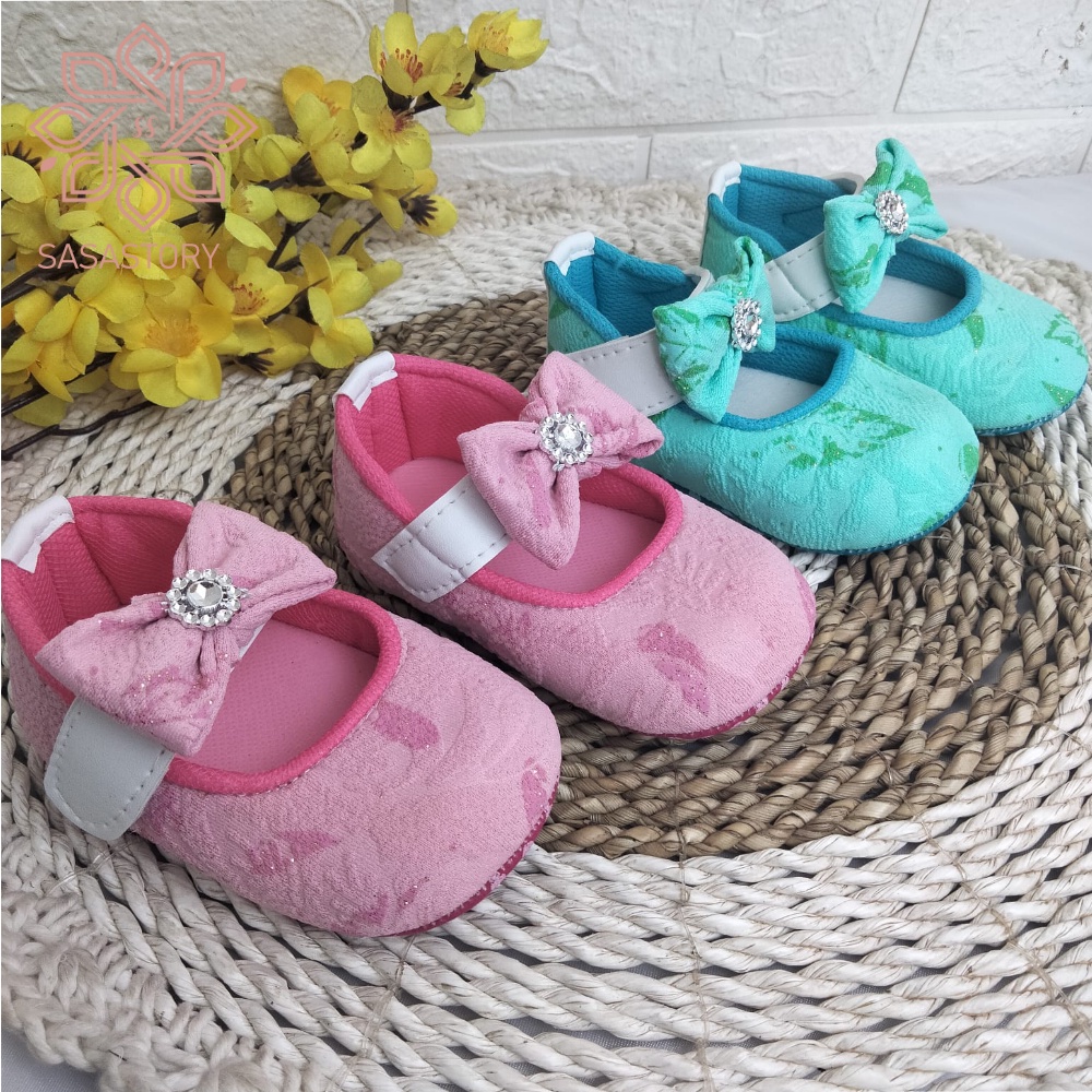 mandirishoesstore-SEPATU BAYI BABY PREWALKER PITA ANAK PEREMPUAN 0-12 BULAN FPY23