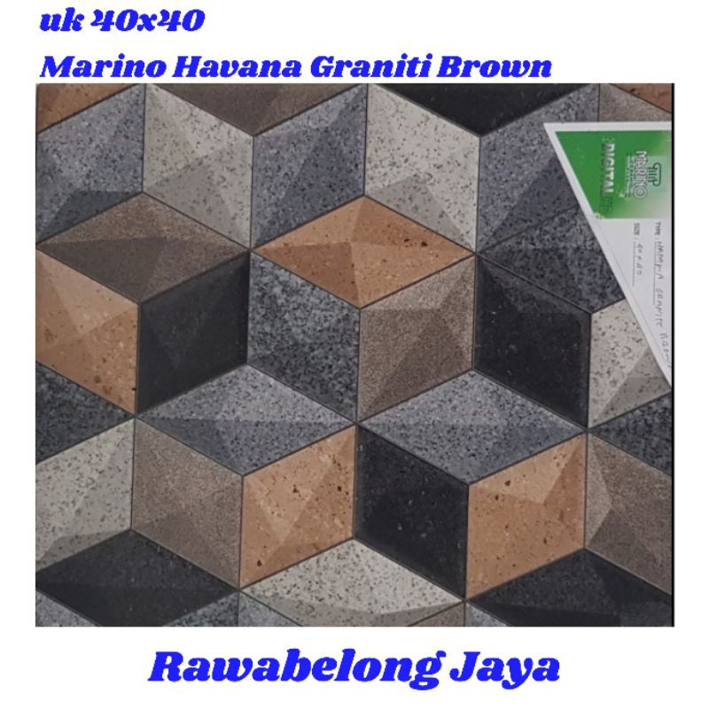 KERAMIK 40x40 REGATA HAVANA GRANITI BROWN