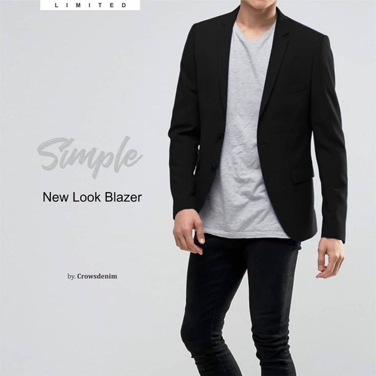 BLAZER KERJA PRIA SLIMFIT WARNA HITAM SIMPLE FASHION SUIT IN BLACK ORIGINAL NIKAYU HIGH TWIST