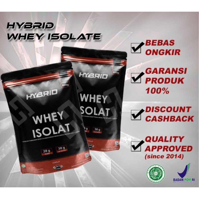 susu whey isolate hybrid 10lbs suplemen fitness gym olahraga