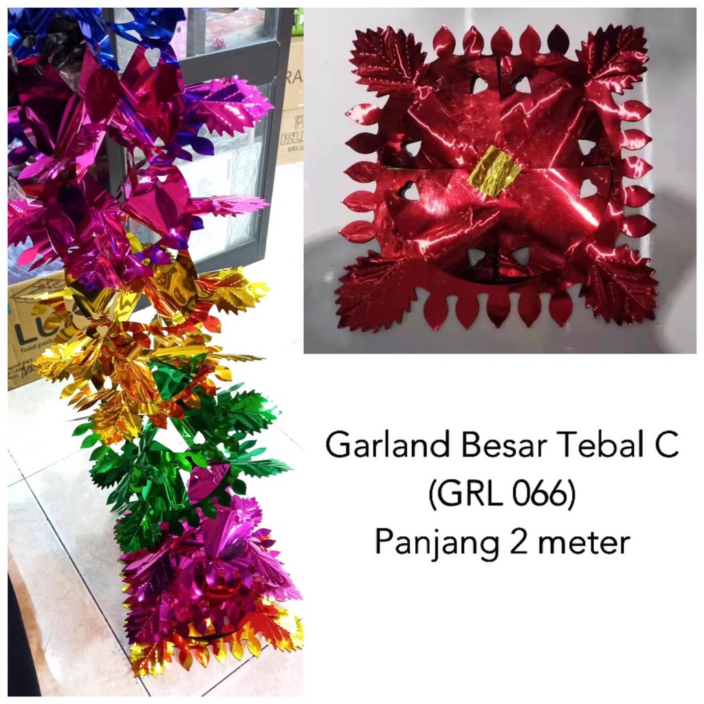 Garland Tebal A / Garland Tebal C / Garland Besar / Garland Tebal C Lebaran /Garland /Dekorasi Ruangan