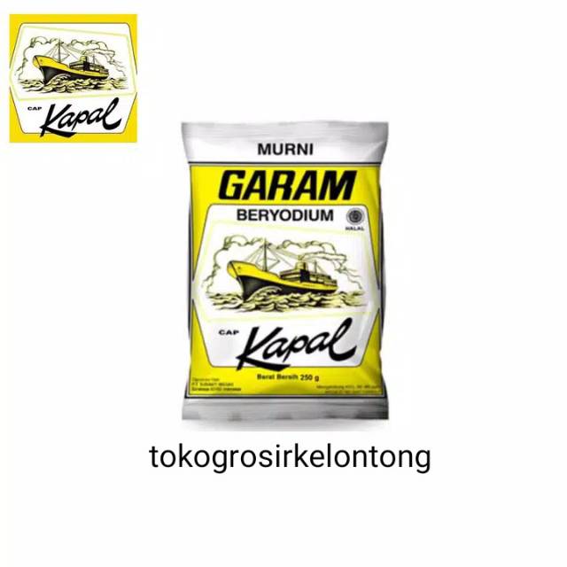 

Garam cap kapal beryodium 250gram - tokogrosirkelontong