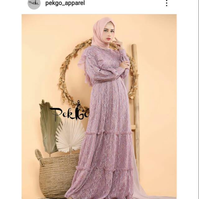 gamis brokat ori pekgo
