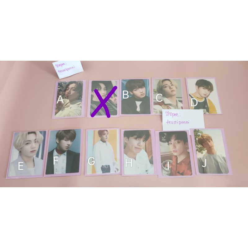 PHOTOCARD & IMAGE FLAG SOWOOZOO OFFICIAL Jungkook BTS
