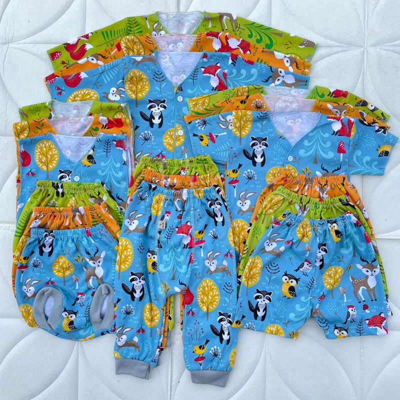 PROMO 7.7 Qualitas Premium 18 PCS Baju Celana Pempers Bayi Baru Lahir Newborn Asyam Baby Wear