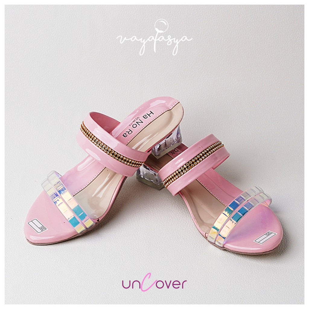 Vayatasya Ha No Ra | Uncover Slip On Anak Perempuan | Sandal Sepatu High heel