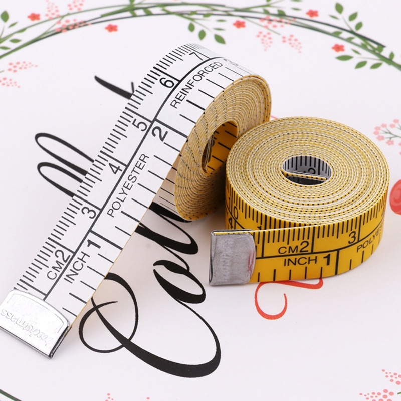 Pita Pengukur Badan Akurat Model Datar Sentimeter 1.5m Untuk Penjahit