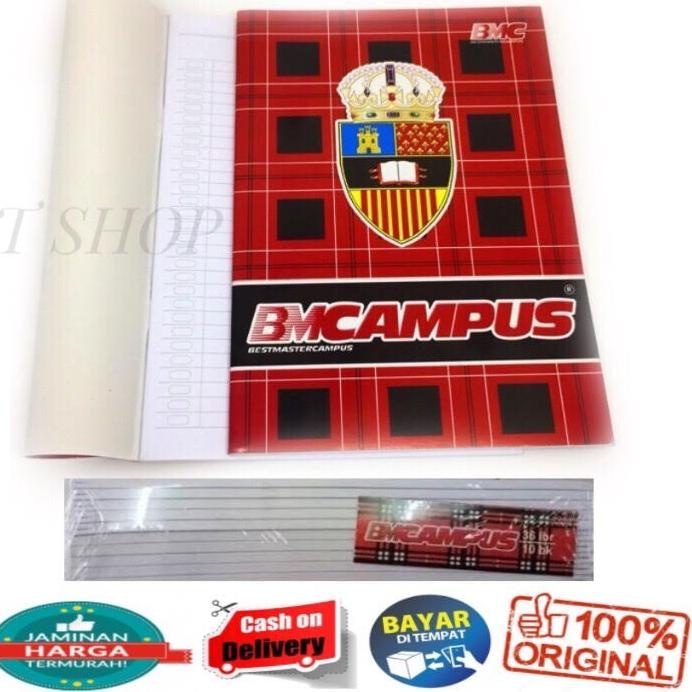 

Produk Terkeren Hari 1 PACK ISI 10 PCS BUKU TULIS BM CAMPUS 36 LEMBAR UKURAN BOXY ftrg848
